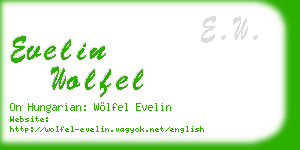 evelin wolfel business card